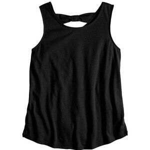 SO Girl’s Bow-Back Favorite Tank Top black  size M(8)  N-198